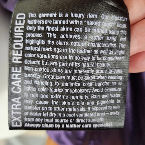 Marc New York Andrew Marc Leather Jacket Zip Front Caramel Size Large - Picture 16 of 16